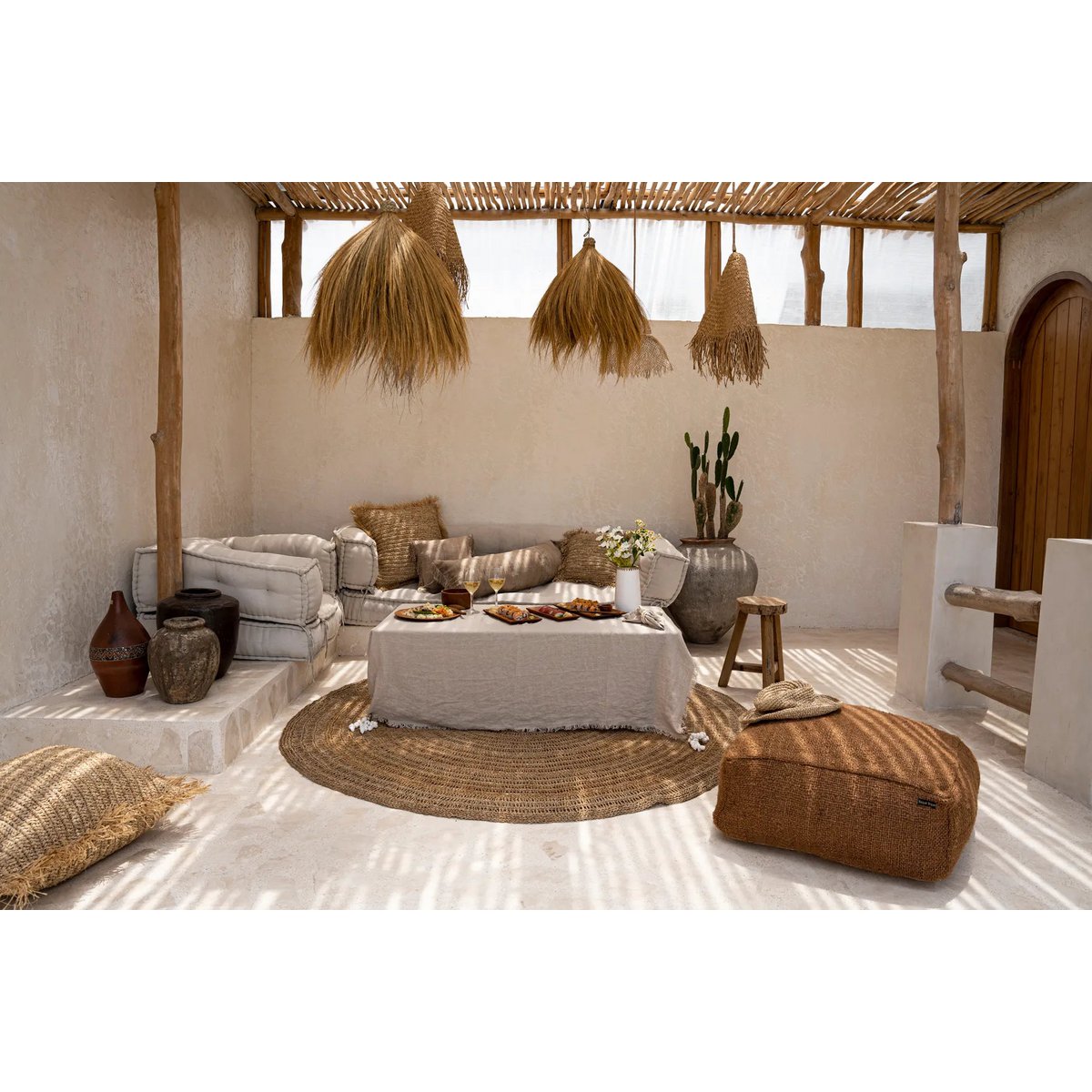 LEINENTISCHDECKE (BEIGE) - 150x200cm