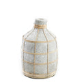 BAUCHIGE TERRAKOTTA-VASE (GRAU) - 23cm