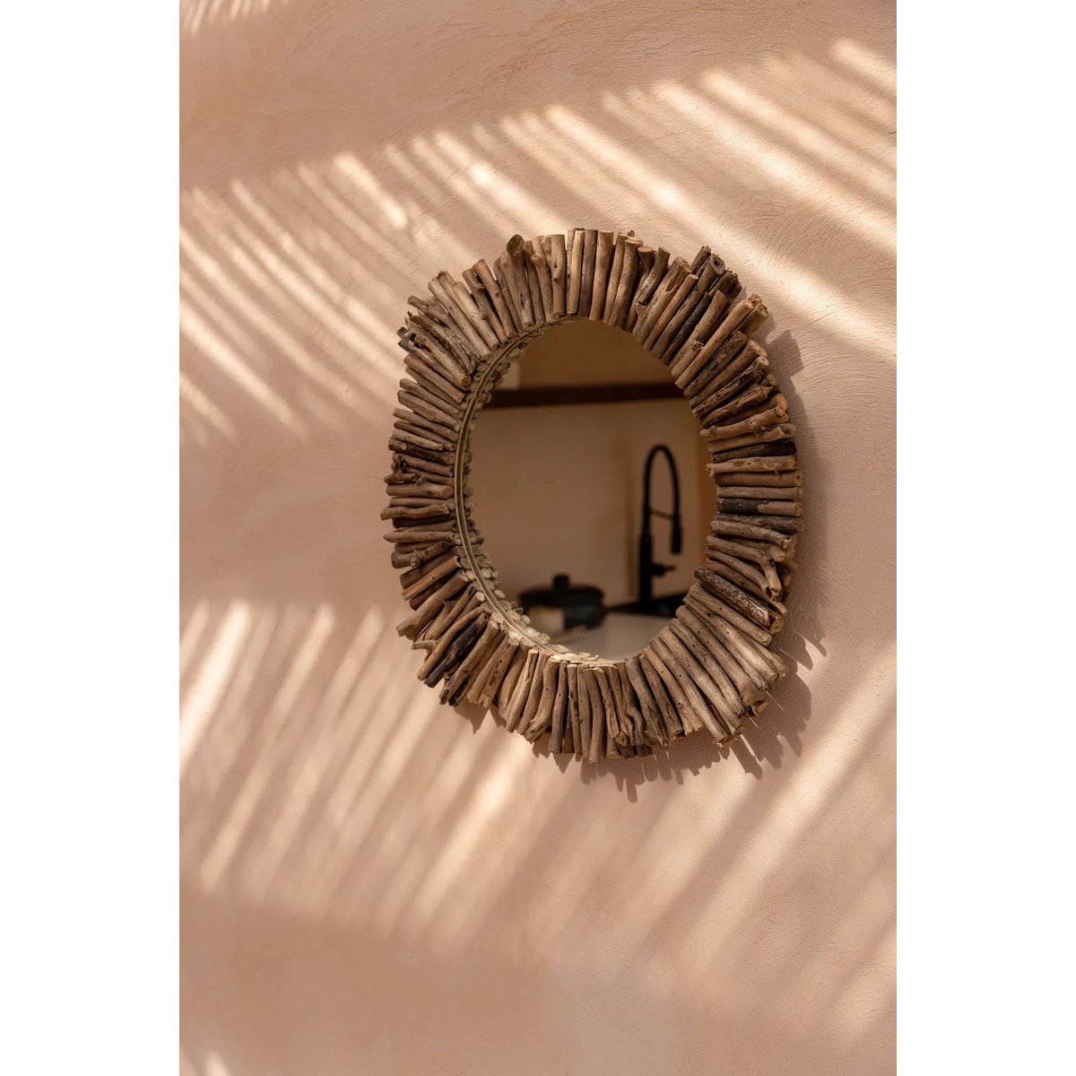 TREIBHOLZSPIEGEL - Ø 60cm