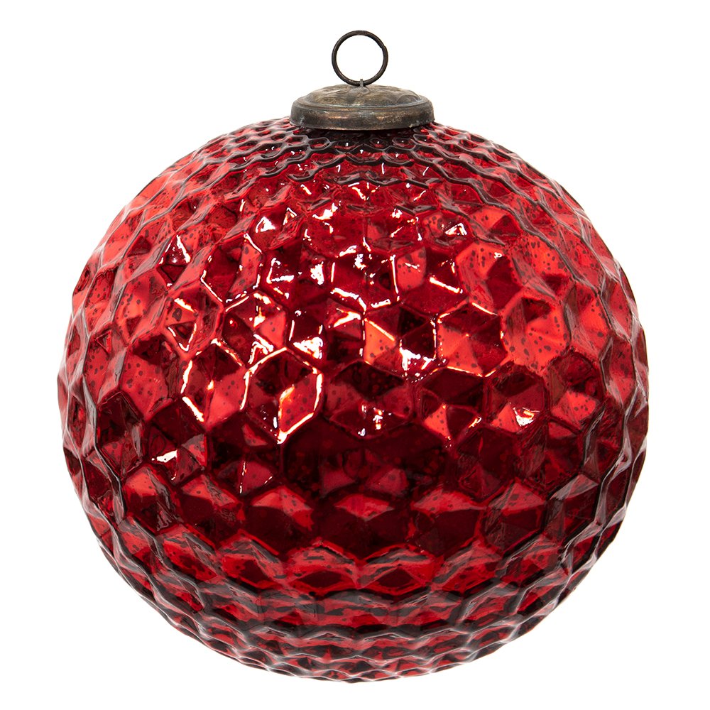 WEIHNACHTSKUGEL XL ROT - 25 cm