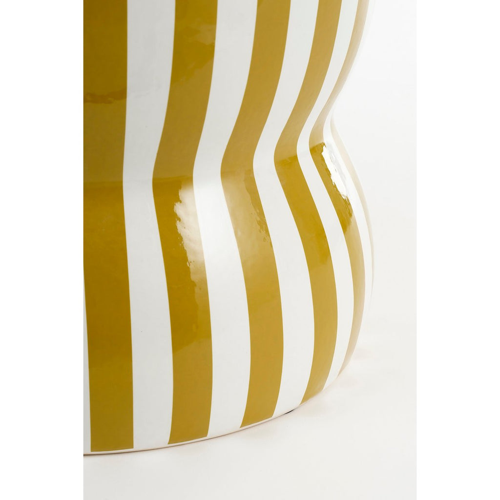 SKIPPER BEISTELLTISCH (BEIGE/OCKERGELB GESTREIFT) - Ø32 cm