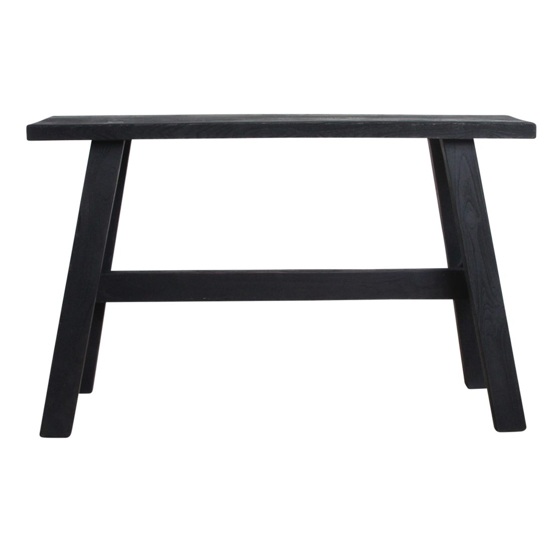 BANK AUS RECYCELTEM HOLZ (SCHWARZ) - 85cm