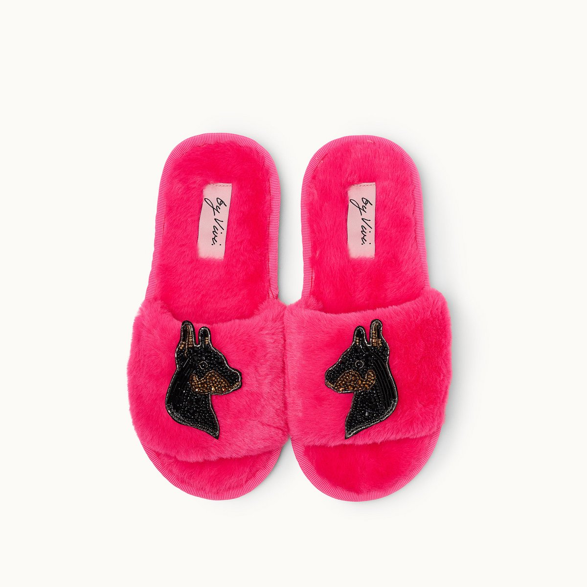 BROSCHEN FÜR SLIPPER - DOBERMANN (2 Stk.)