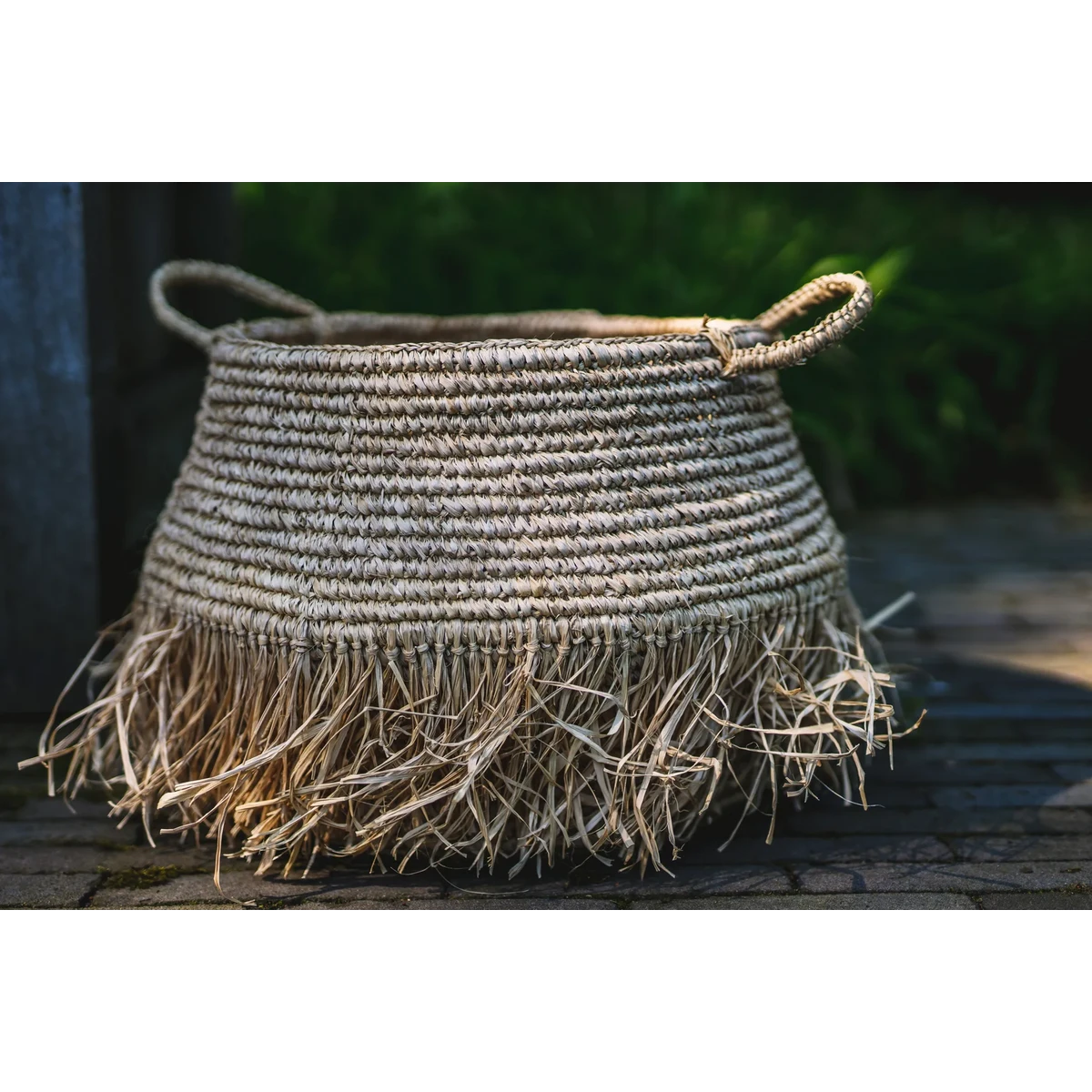 RAFFIA DELUXE BASTKORB - Ø45cm