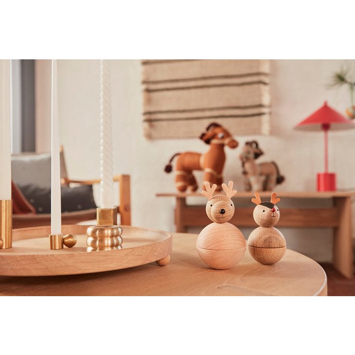 PALLOA KERZENHALTER AUS MESSING (GEBÜRSTET) - 7cm