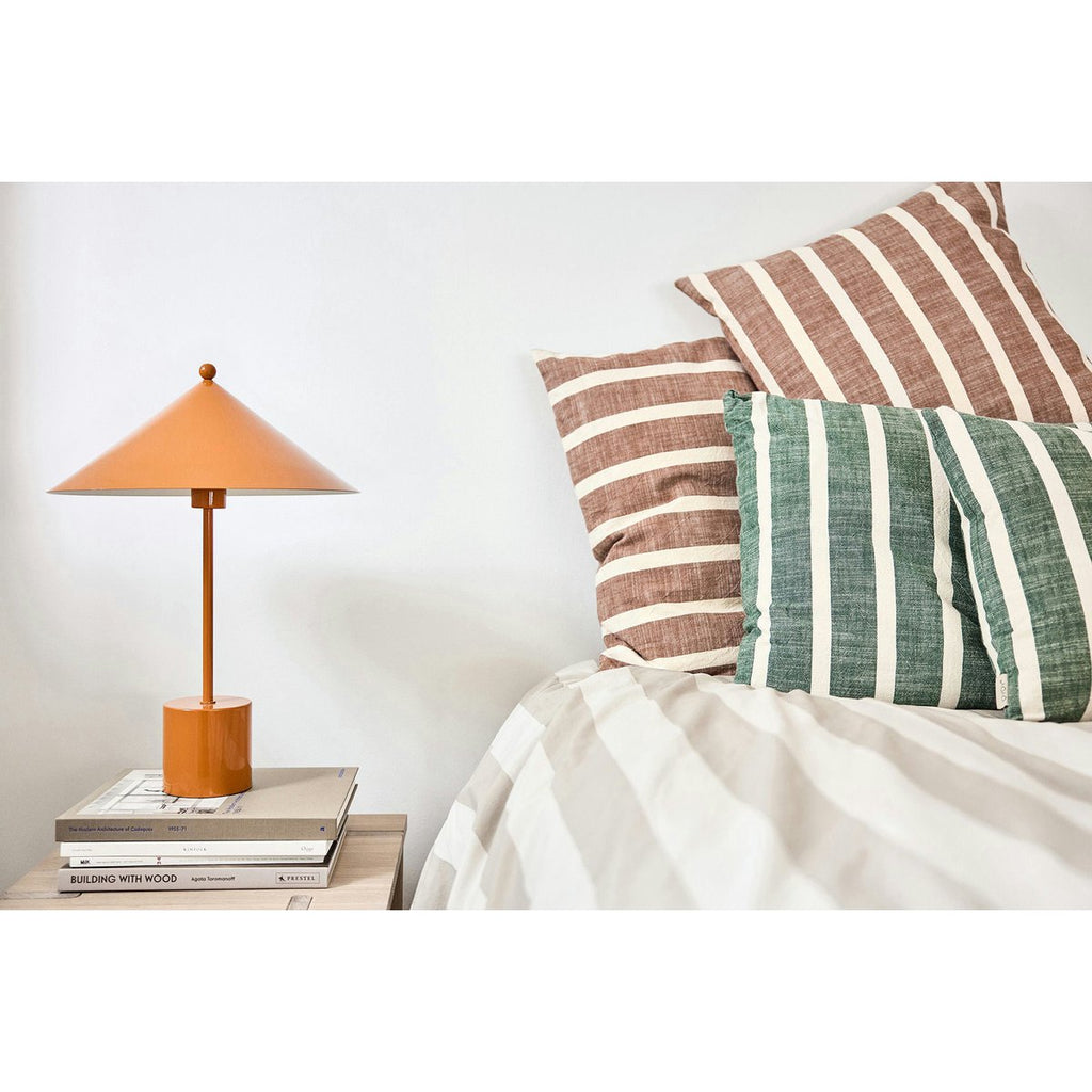 KARA KISSENBEZUG (GRÜN/WEISS GESTREIFT)