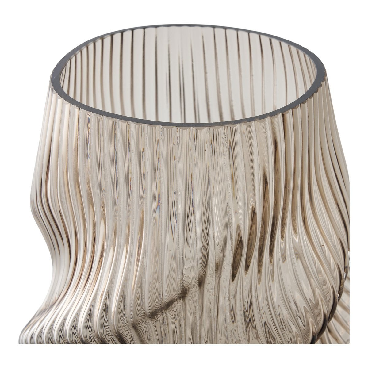 MUNDGEBLASENE VASE AUS GLAS - 25cm