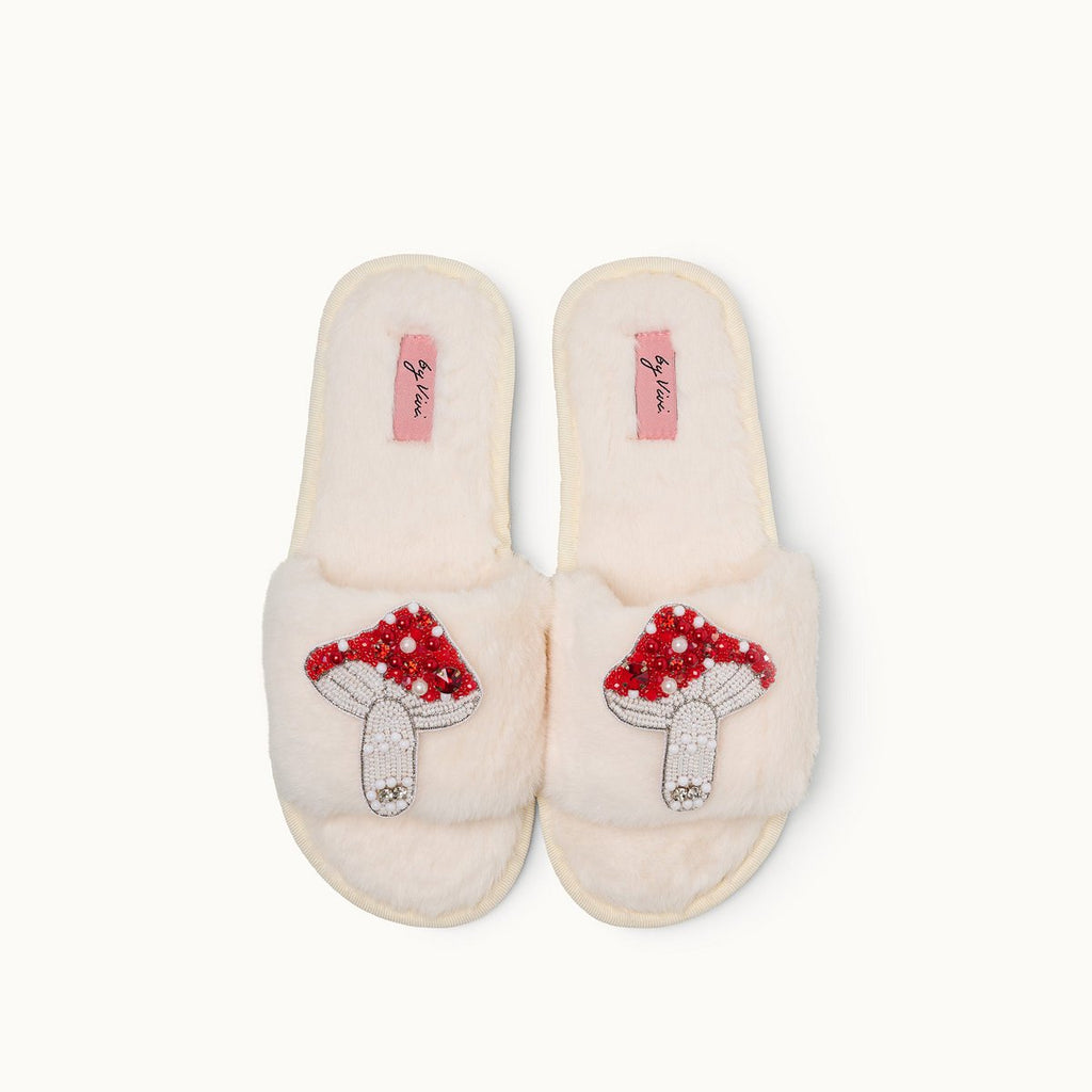 BROSCHEN FÜR SLIPPER - PILZE