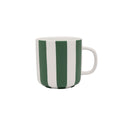 HANDBEMALTER TOPPU BECHER (GRÜN/WEIẞ GESTREIFT)