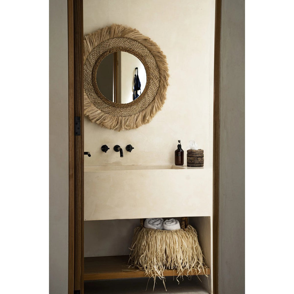 BASTKORB AUS BANANENBLÄTTERN - Ø 33cm