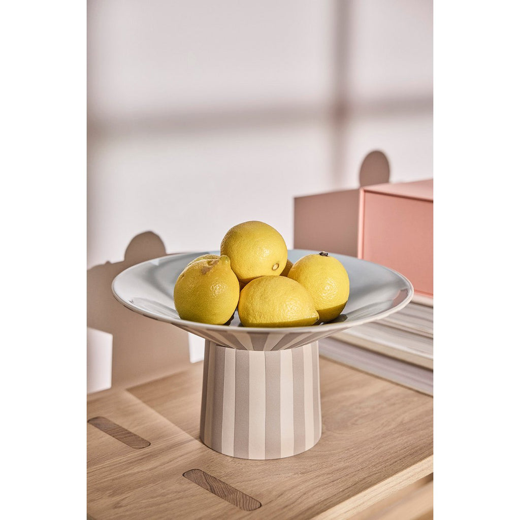 SCHALE GESTREIFT (BEIGE) - HOCH