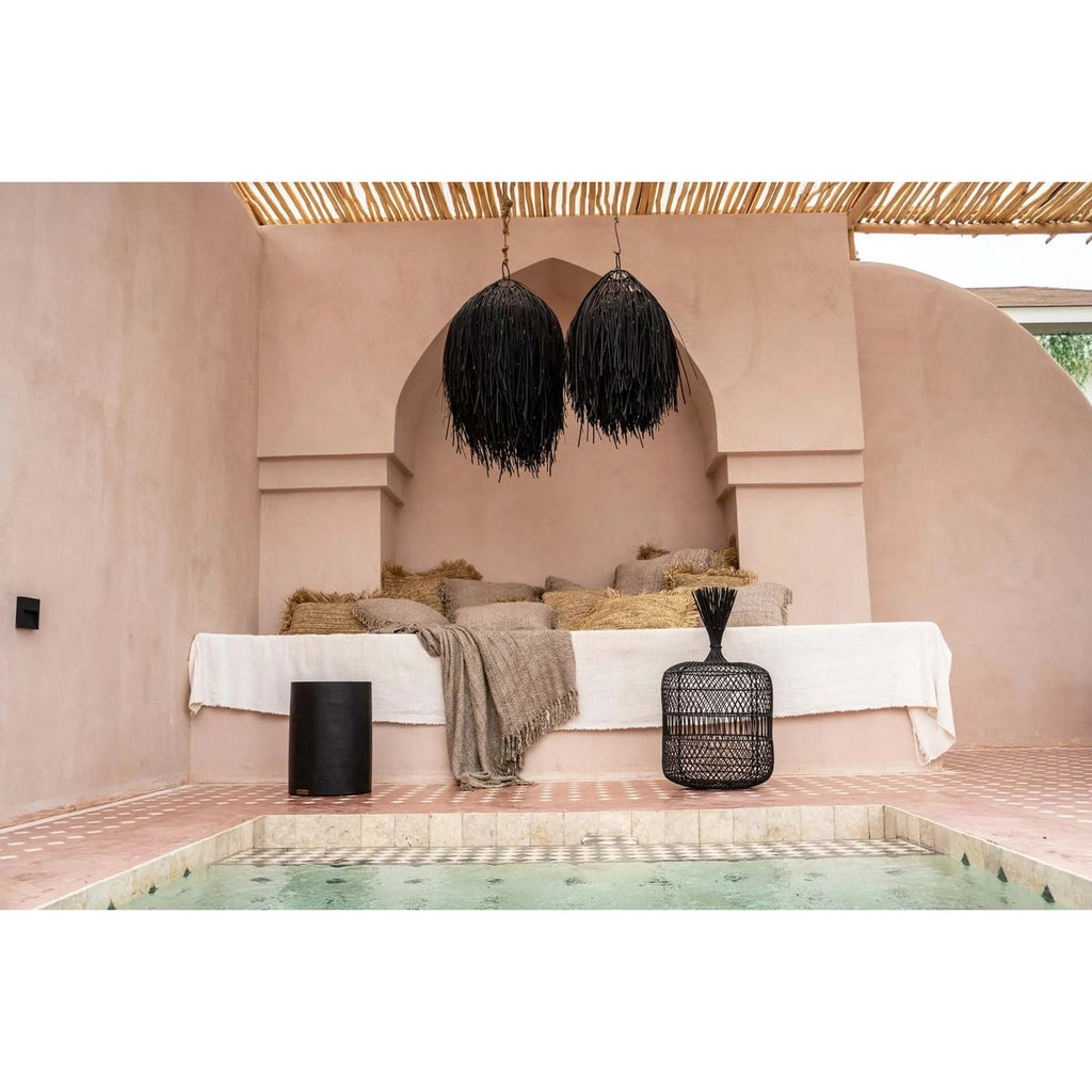 HANDGEWEBTER KISSENBEZUG (PERLGRAU) - 30 x 50cm