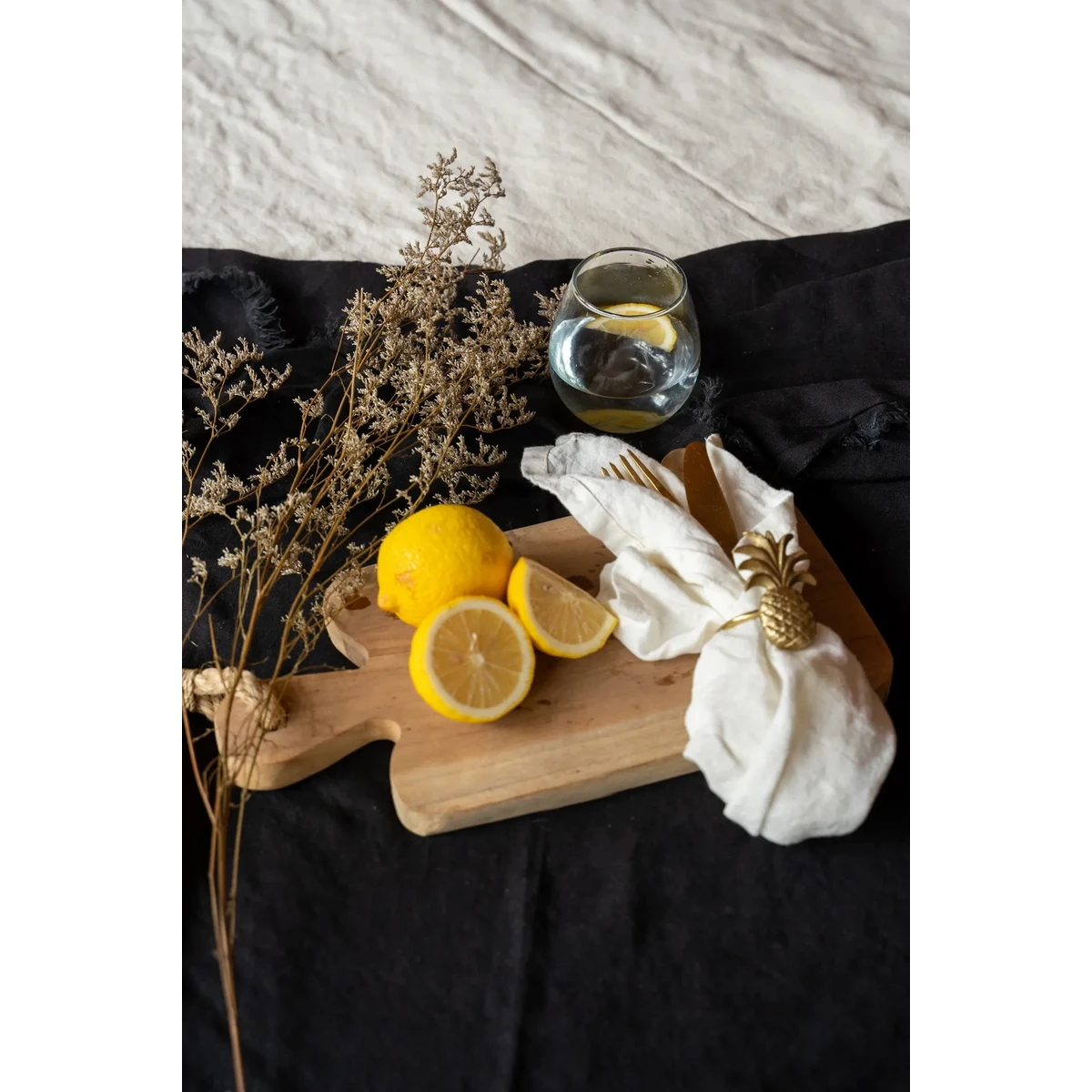 LEINENSERVIETTEN WEIß (4 Stk.)