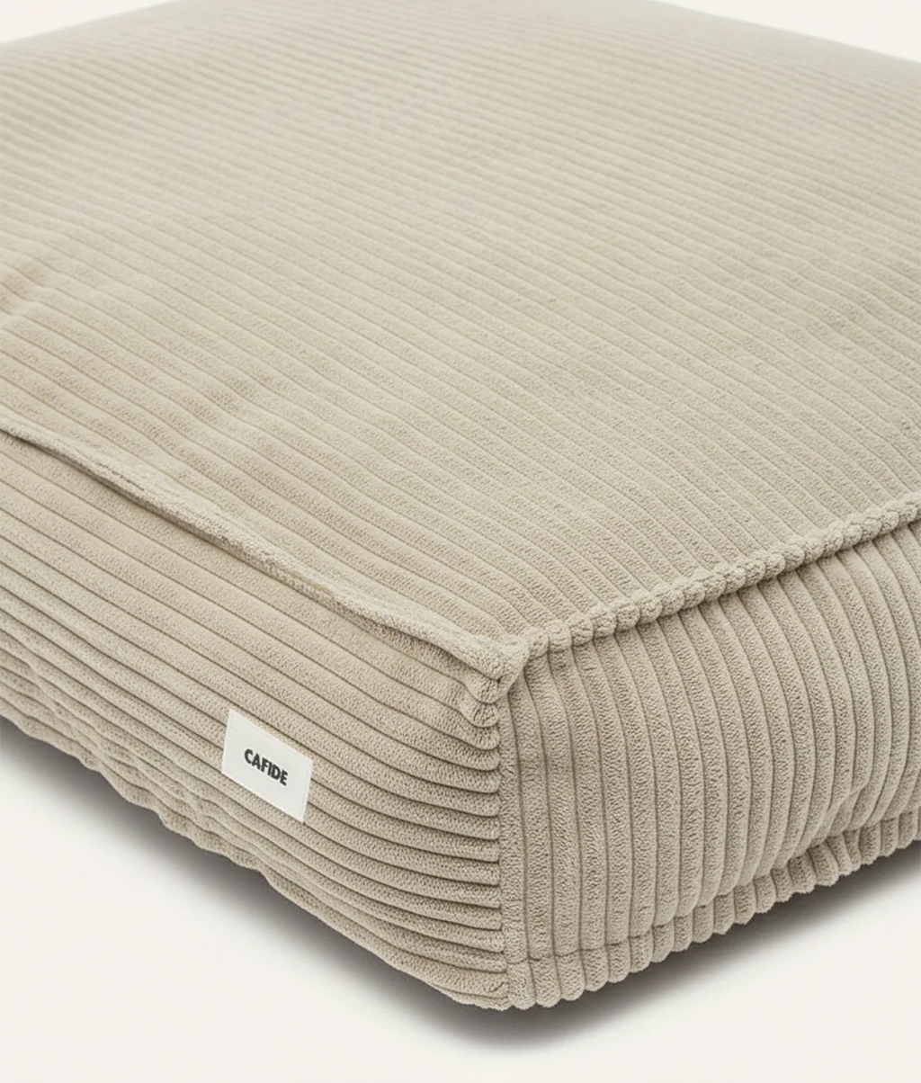 CUADRA HUNDEBETT MIT CORDBEZUG (BEIGE)