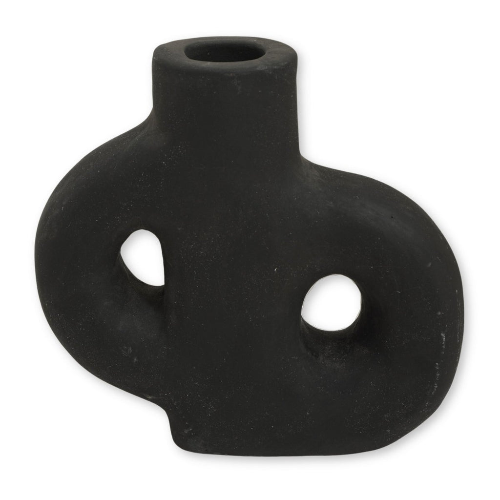 HANDGEGOSSENE VASE AUS TON