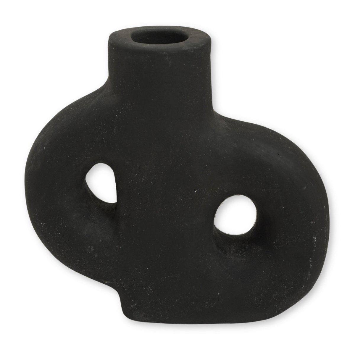 HANDGEGOSSENE VASE AUS TON