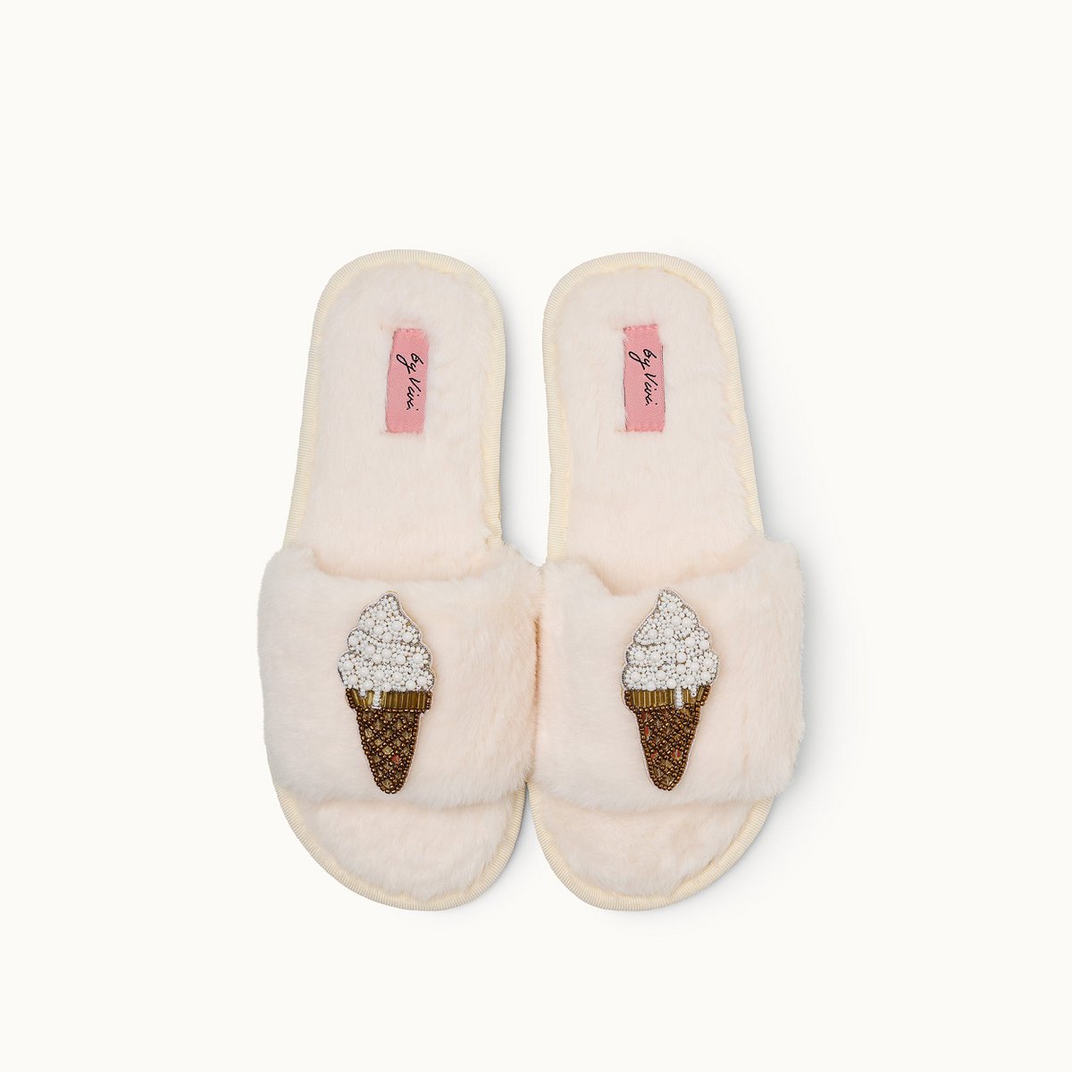 BROSCHEN FÜR SLIPPER - SOFT EIS (2 Stk.)