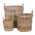 SEMA RATTAN-PFLANZKÖRBE (3 Stk.)