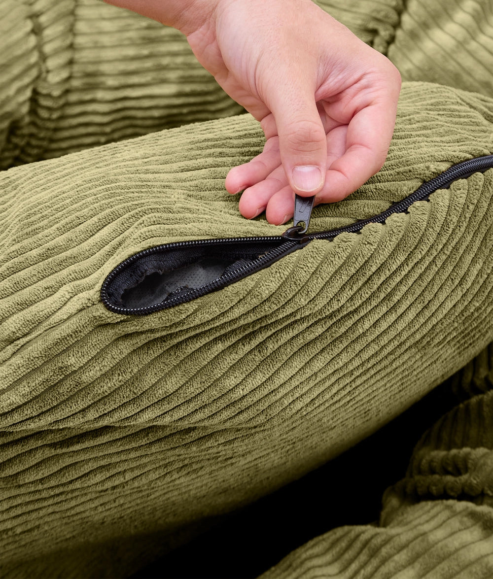NUBA HUNDEBETT WECHSELBEZUG CORD (GRÜN)