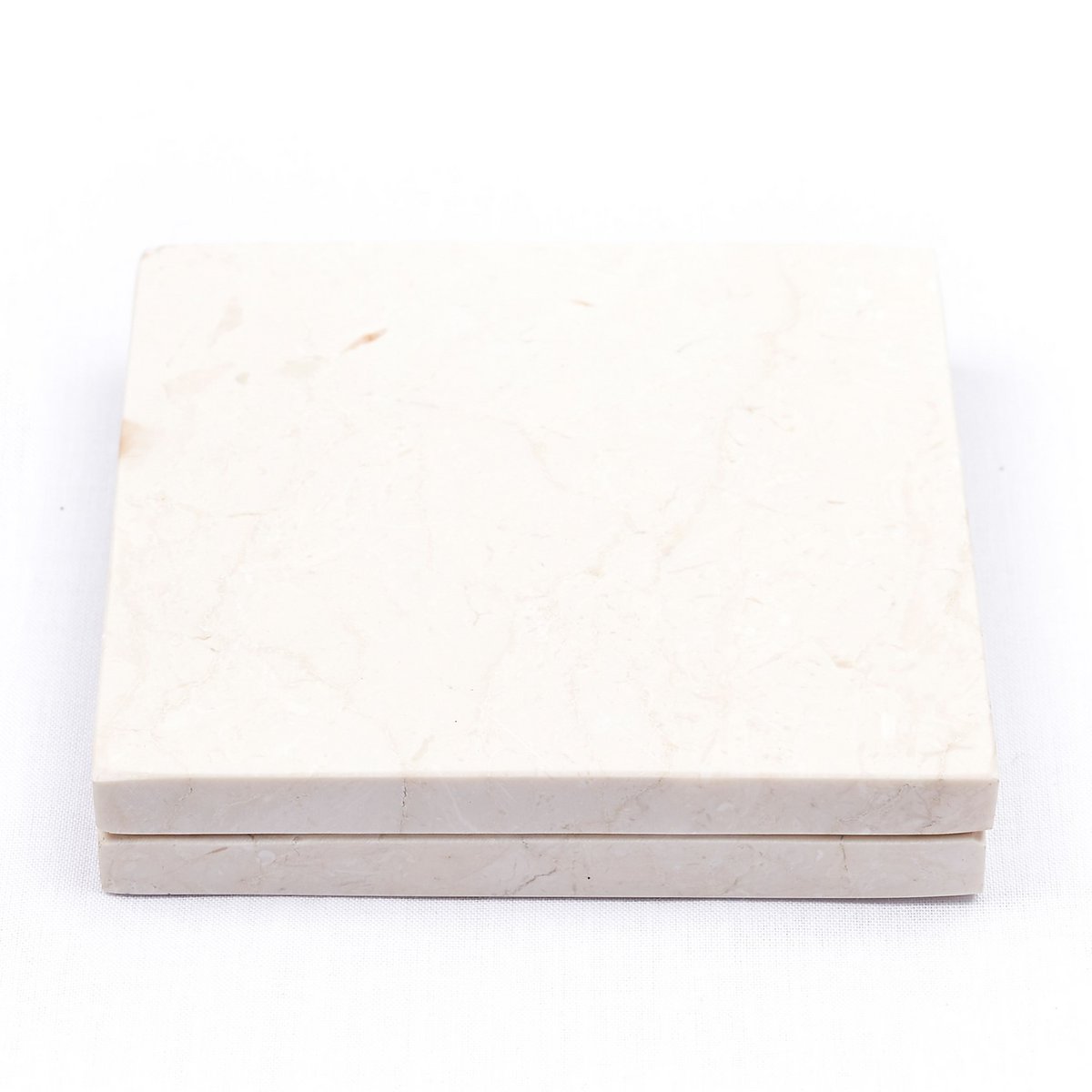 MARMOR UNTERSETZER QUADRATISCH (WEIß)