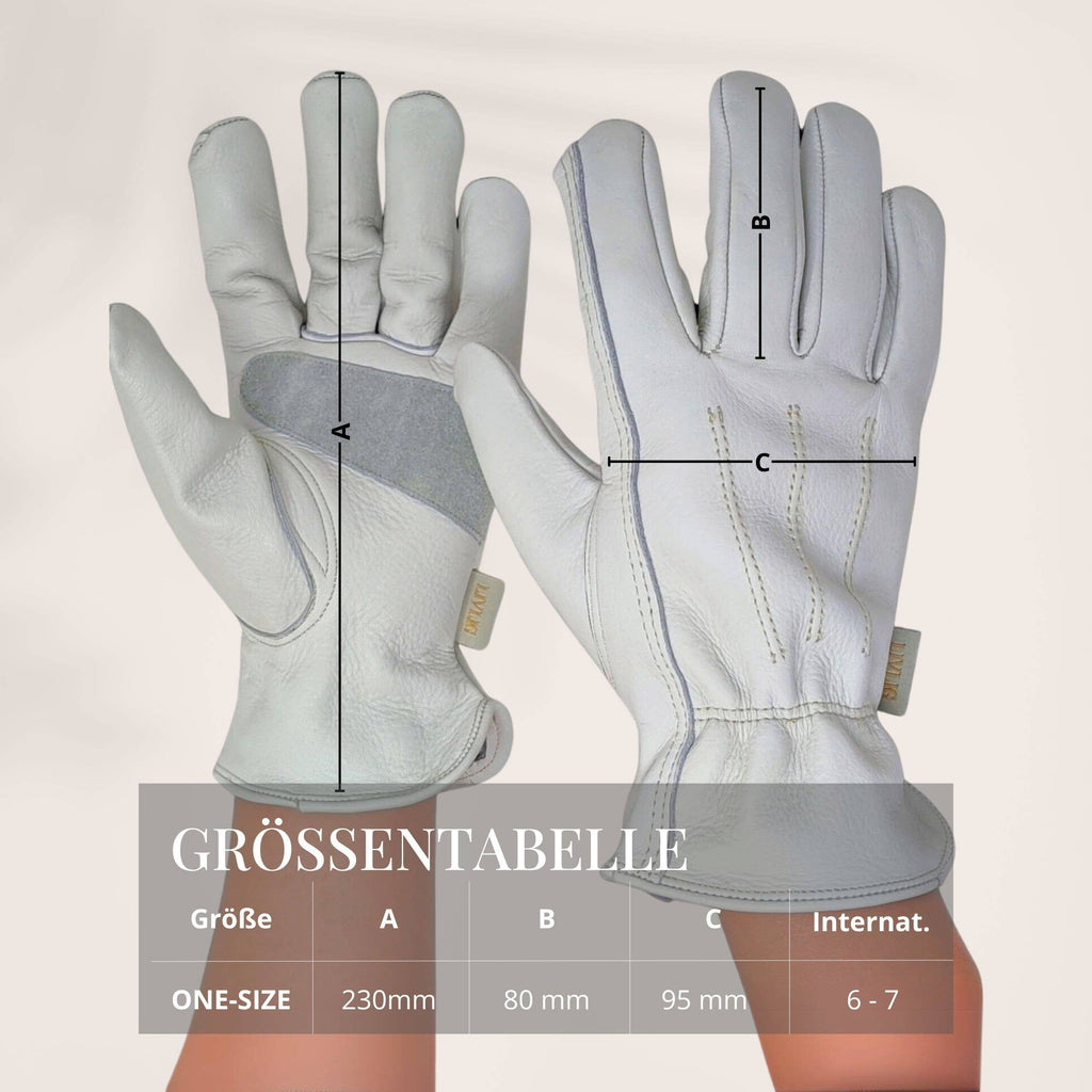 LIVLIG GARTENHANDSCHUHE AUS LEDER