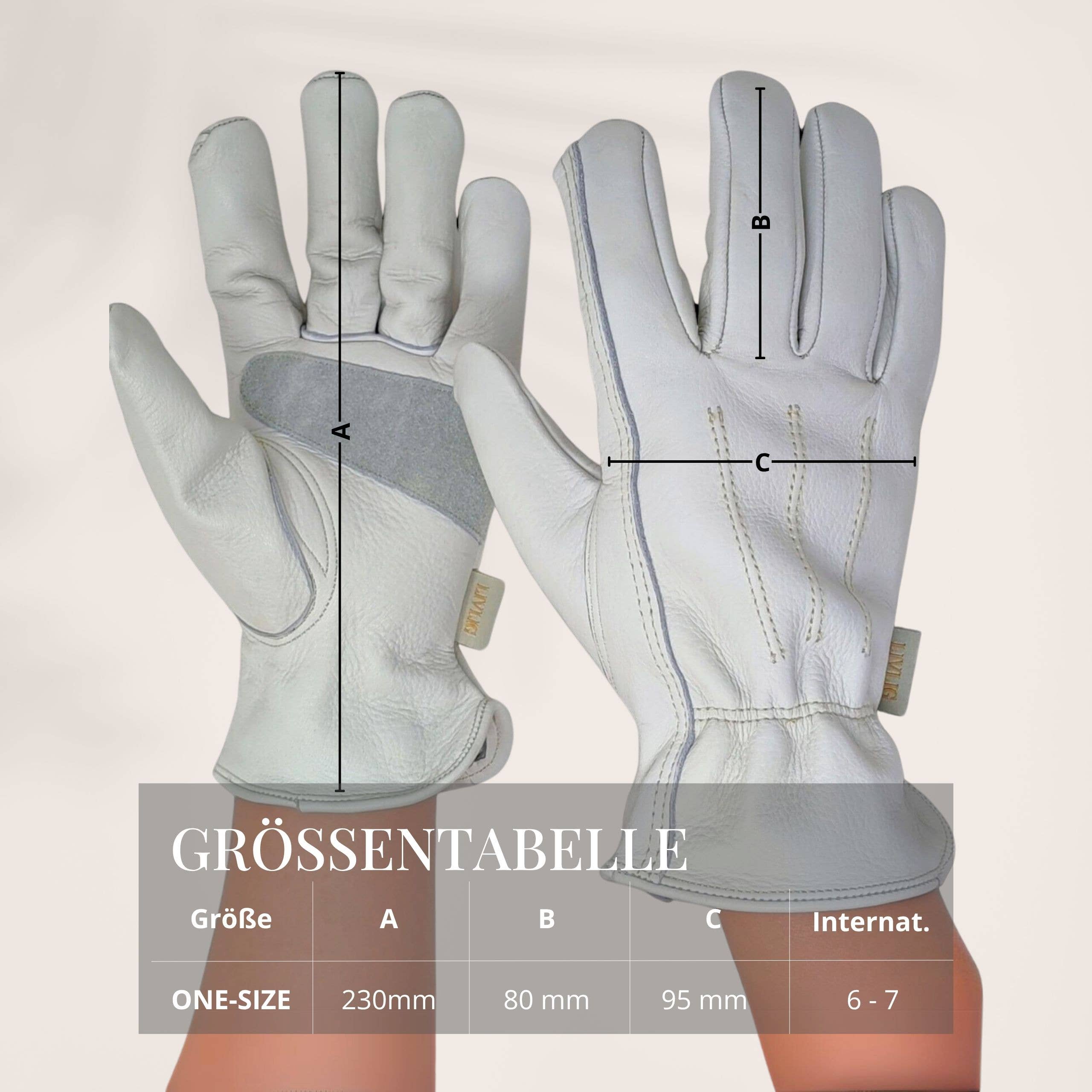 LIVLIG GARTENHANDSCHUHE AUS LEDER