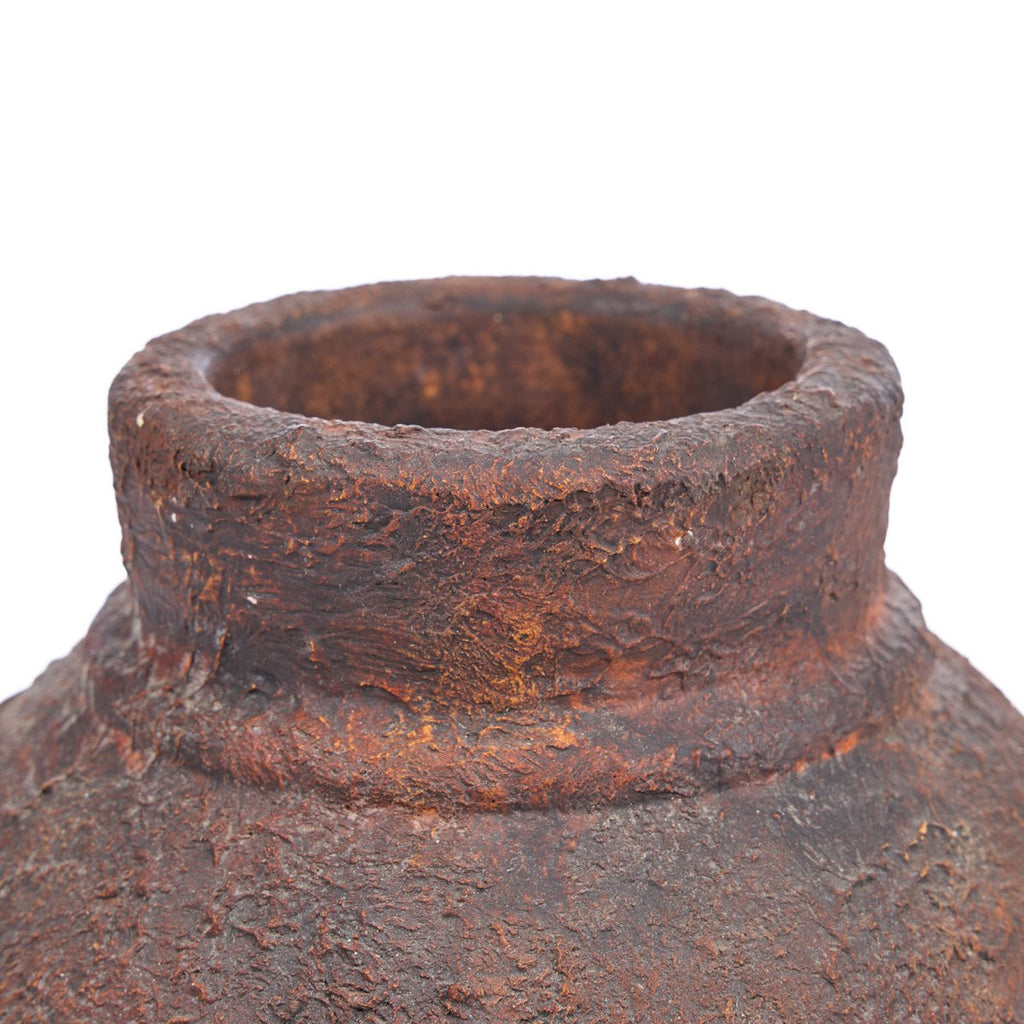 AMPHORA RUSTICA VASE (BURGUND) - 30cm