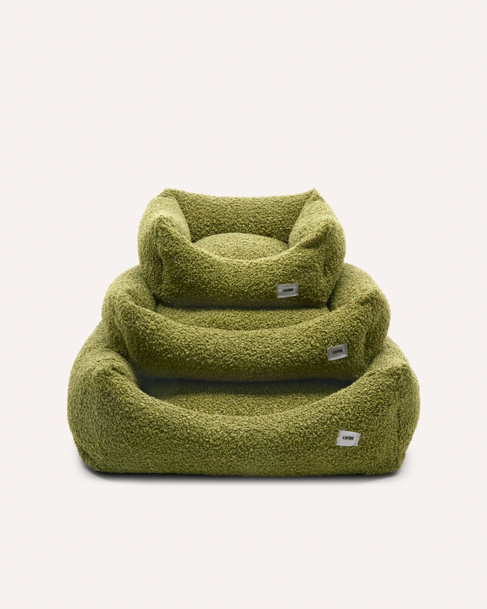 SNOZY HUNDEBETT MIT TEDDYFELL (GRÜN)