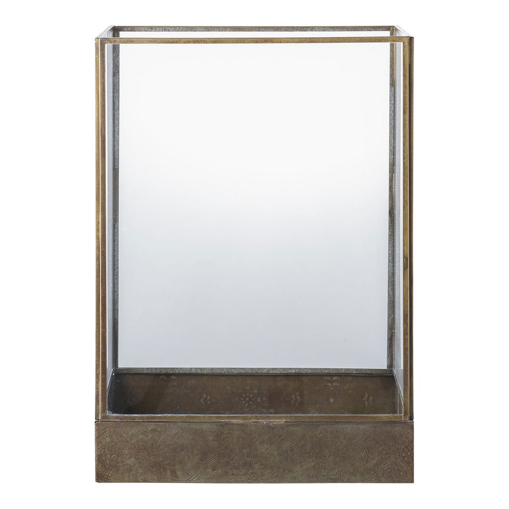 MANALI LATERNE MIT ANTIK-MESSINOPTIK - 37cm