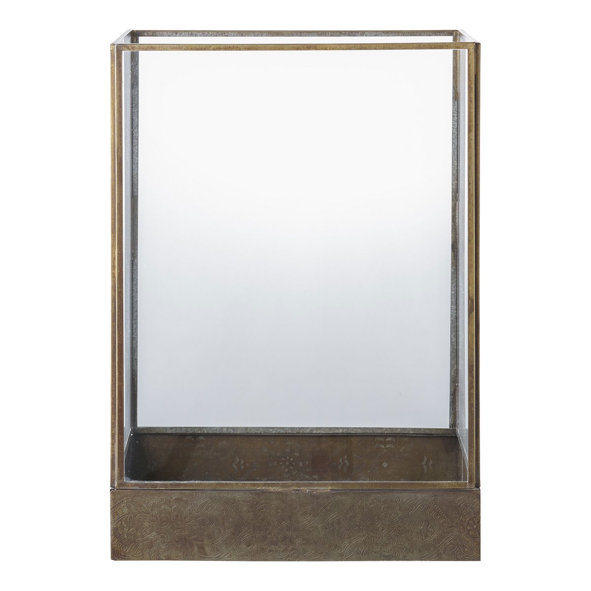 MANALI LATERNE MIT ANTIK-MESSINOPTIK - 37cm