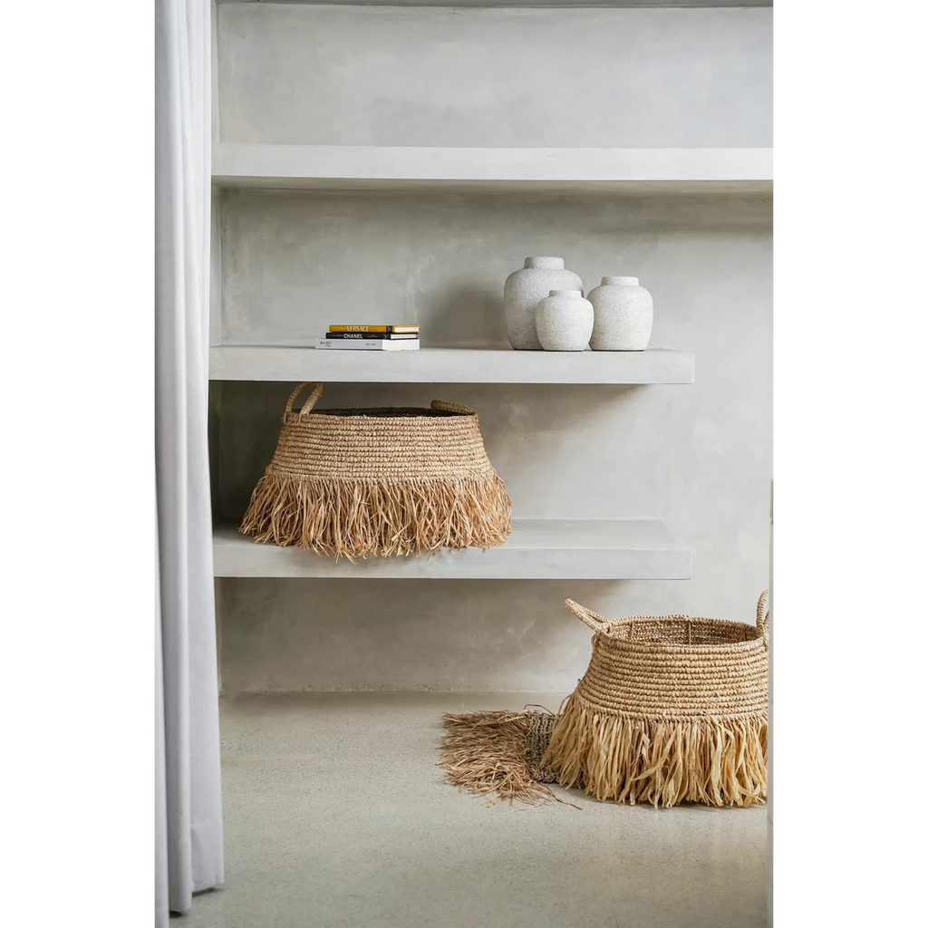 RAFFIA DELUXE BASTKORB - Ø45cm