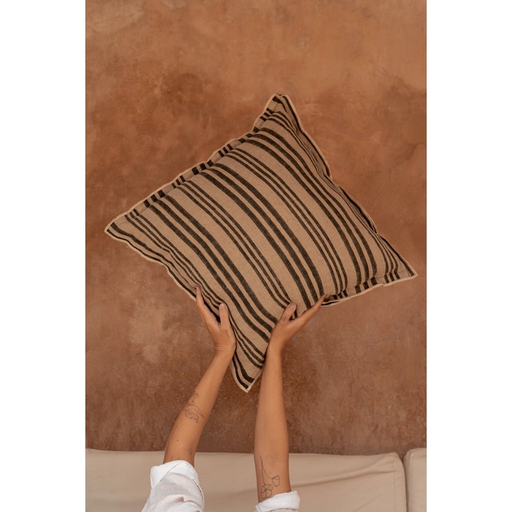 KISSENBEZUG NORDIC STRIPE AUS LEINEN