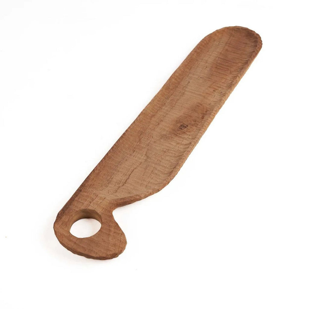 BROTPLATTE AUS TEAKHOLZ - 45cm