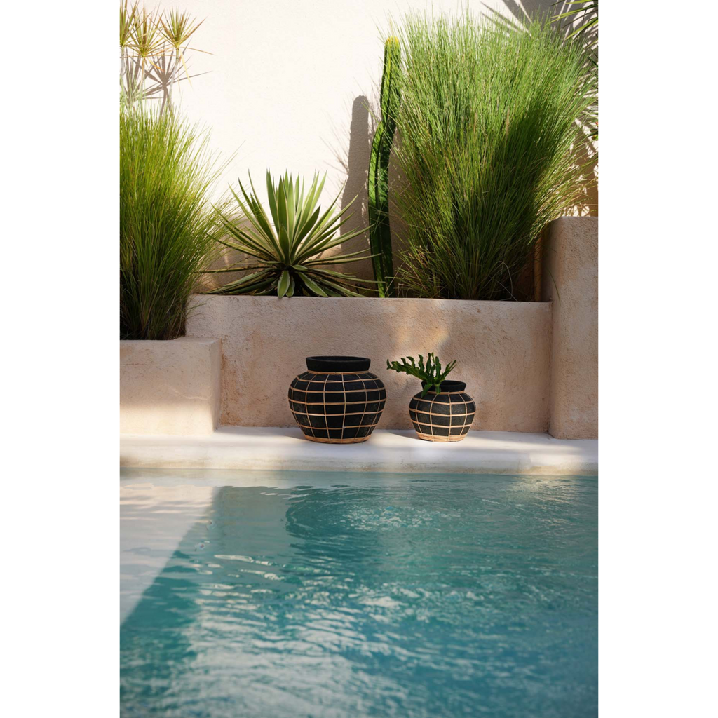 BAUCHVASE (SCHWARZ) - 27cm