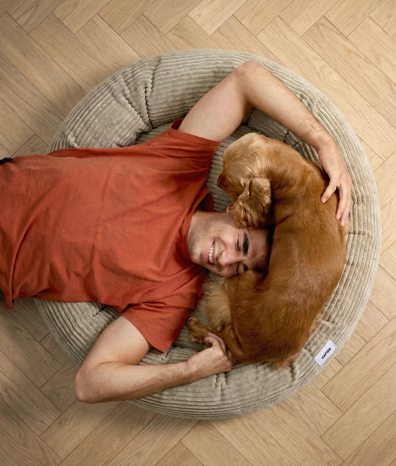 NUBA HUNDEBETT AUS CORD (BEIGE)