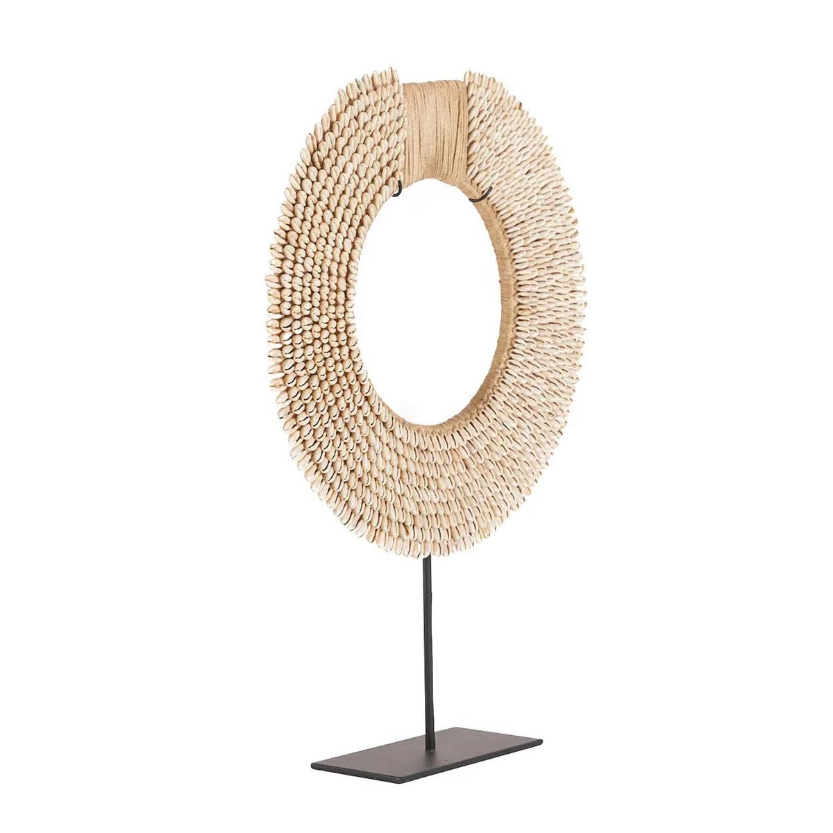 MUSCHELSKULPTUR KORSIKA AUF STANDFUß - 47cm