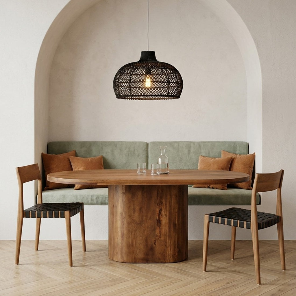 BULLNOSE ESSTISCH AUS MANGOHOLZ (3 GRÖßEN)