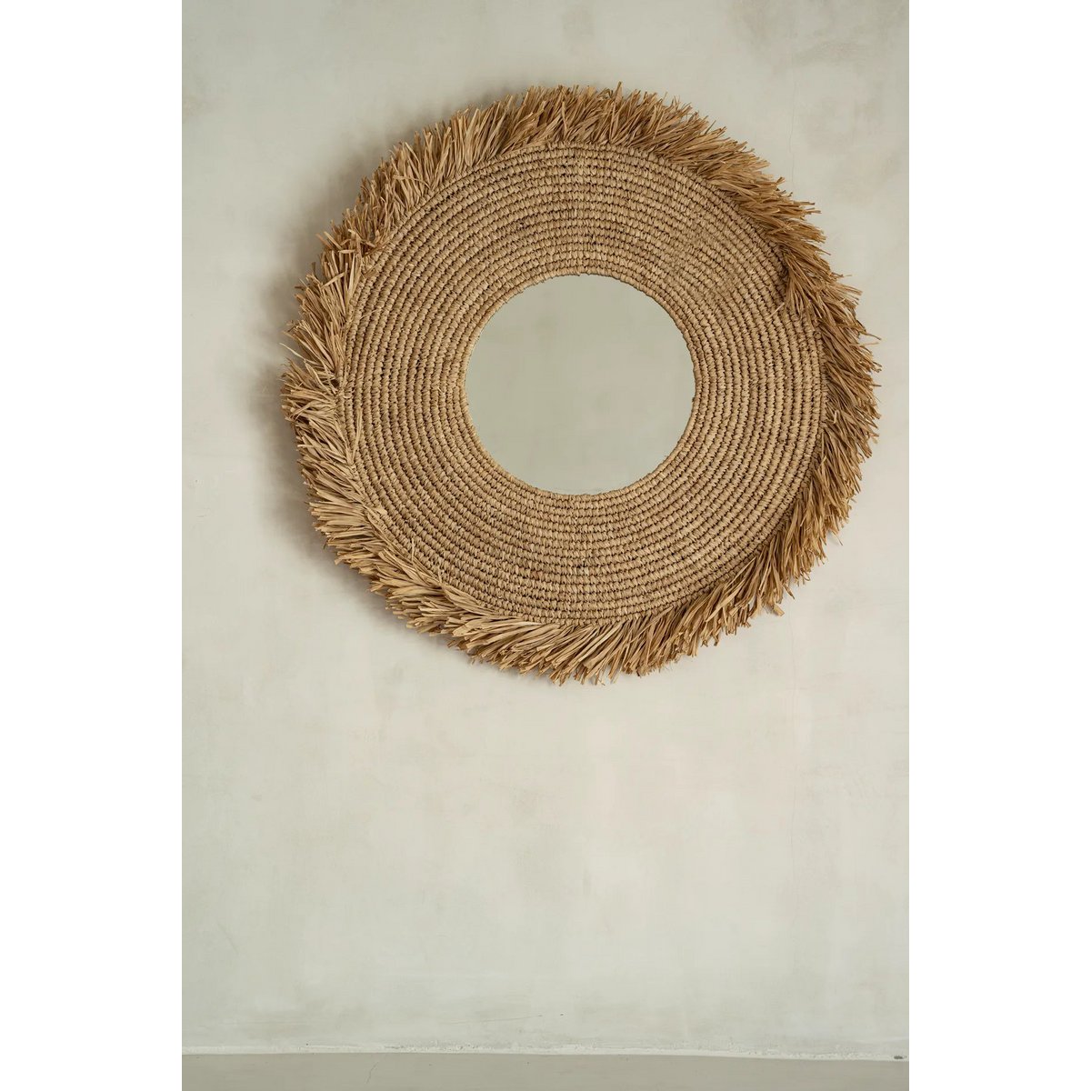 YEMA SPIEGEL AUS GEWEBTEM BAST - Ø 60cm