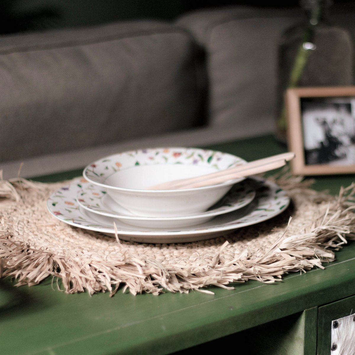 AMBON TISCHSET AUS RAFFIABAST - 45 cm