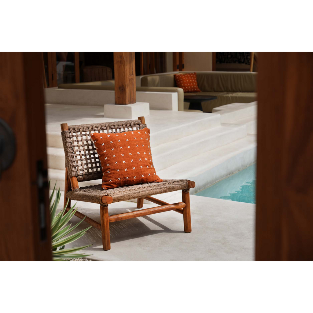 KISSENBEZUG TERRAKOTTA AUS BAUMWOLLE