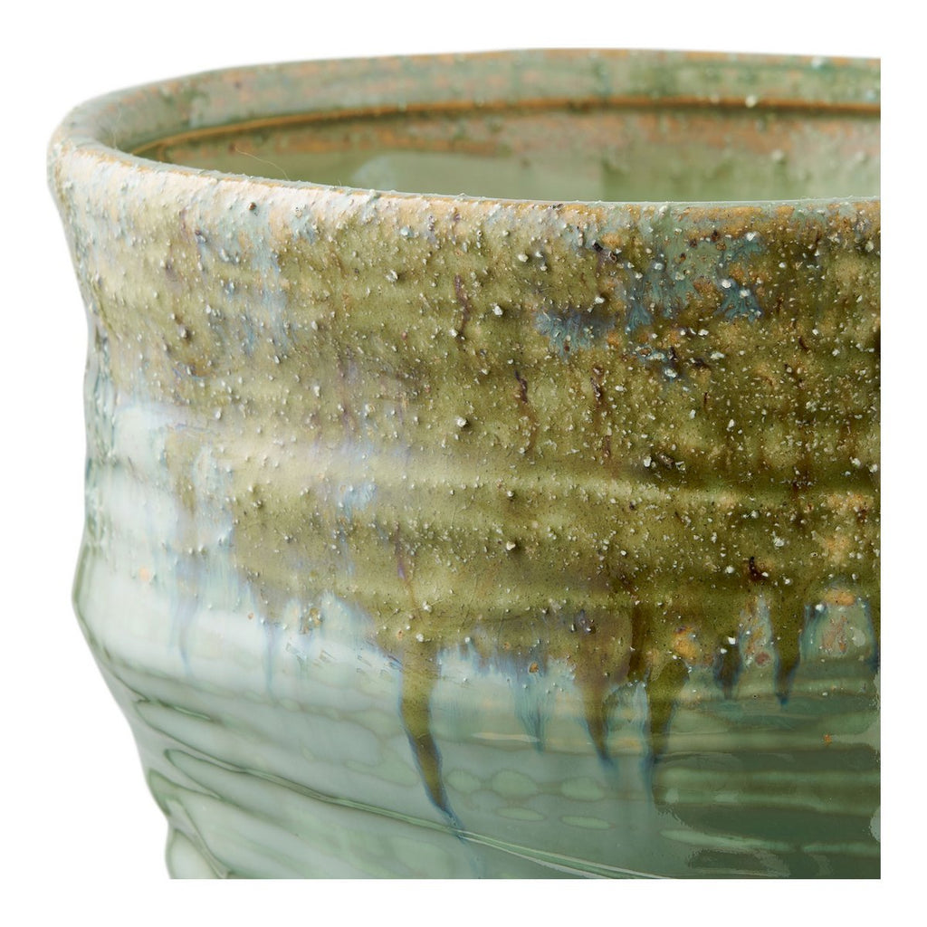 KERAMIKVASE (GRÜN) - 35cm