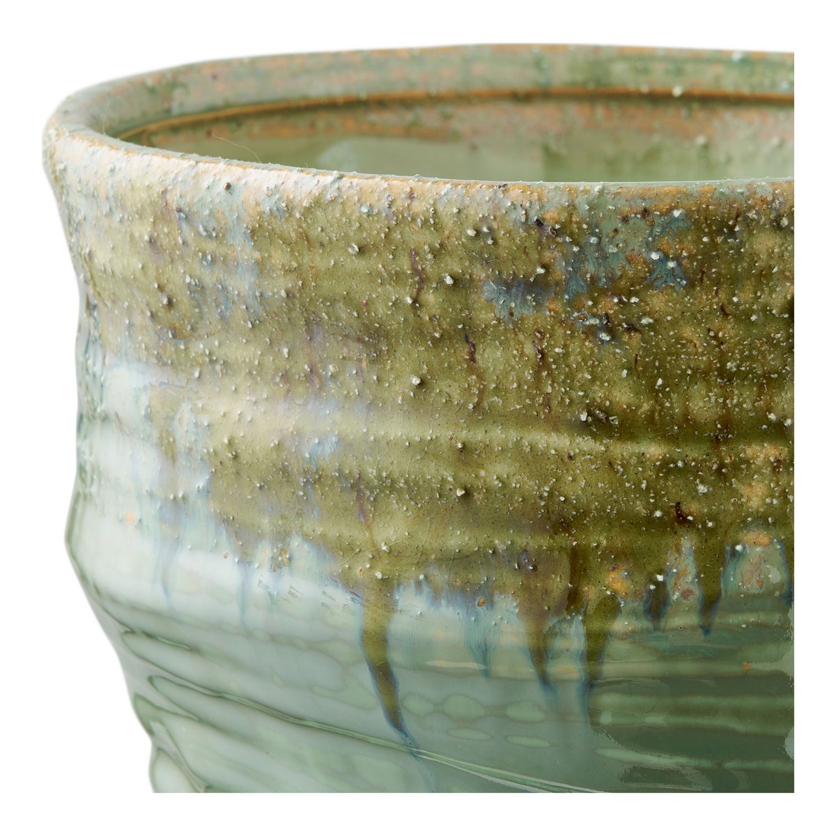 KERAMIKVASE (GRÜN) - 35cm