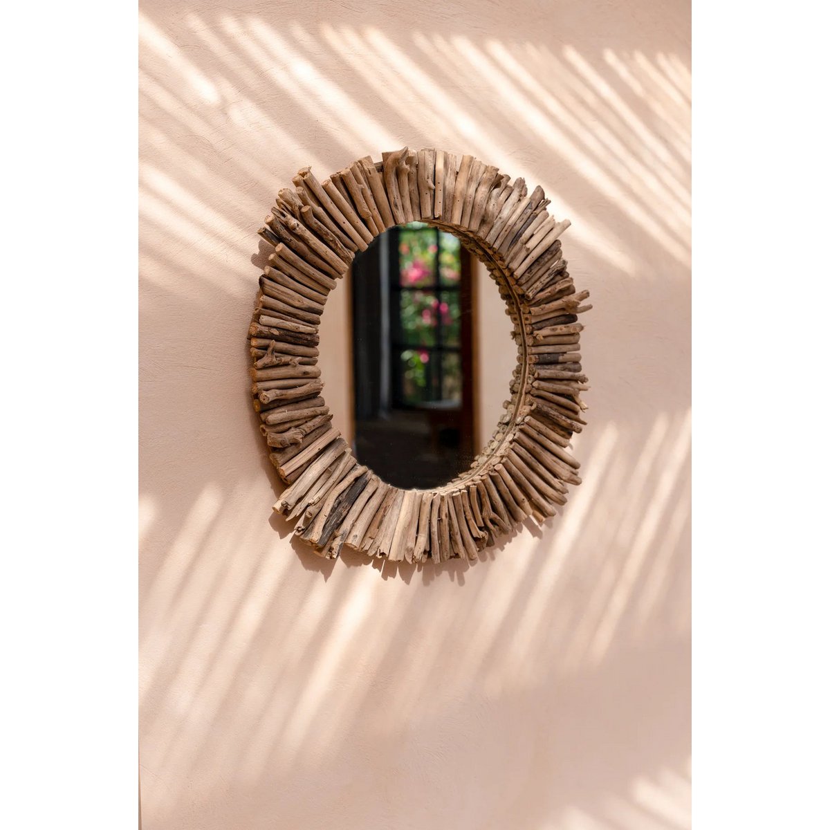 TREIBHOLZSPIEGEL - Ø 60cm