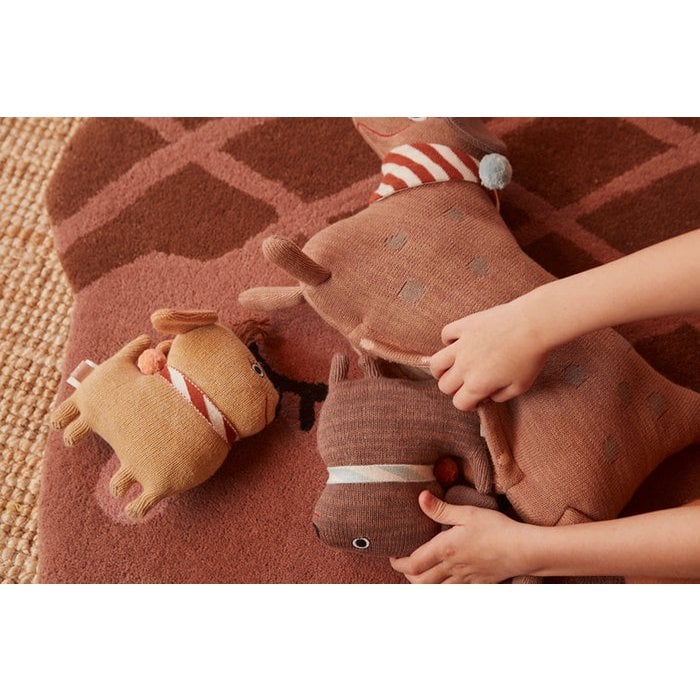 KUSCHELTIER | HUNSI-HUND MIT ZWEI WELPEN