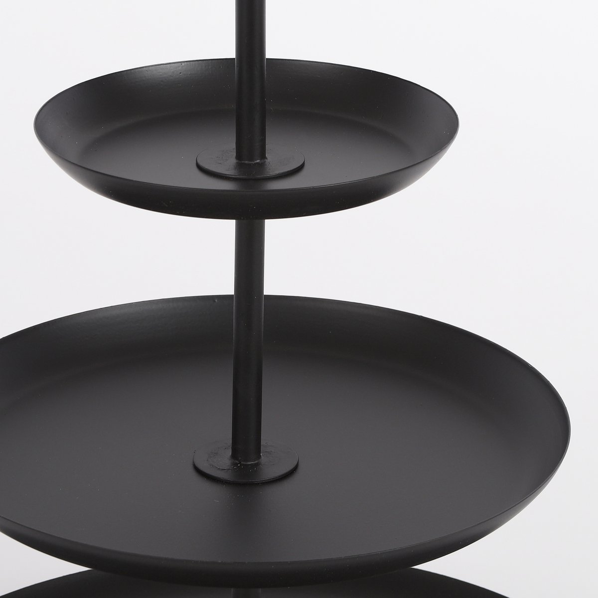 RAMA ETAGERE MIT 3 EBENEN (SCHWARZ) - 55cm