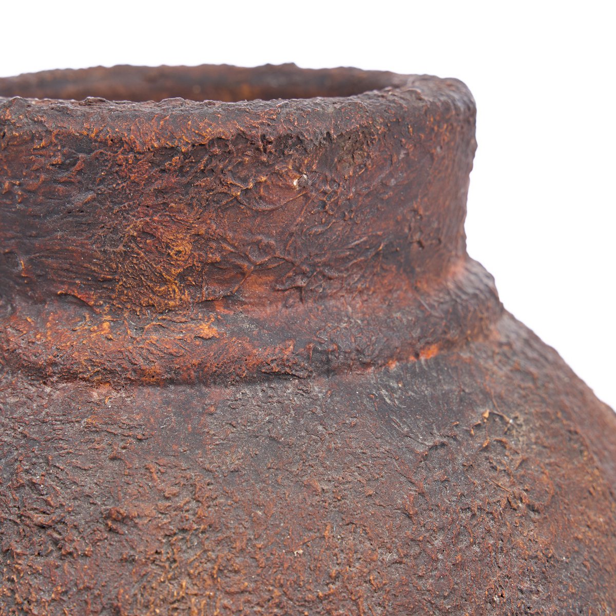 AMPHORA RUSTICA VASE (BURGUND) - 30cm