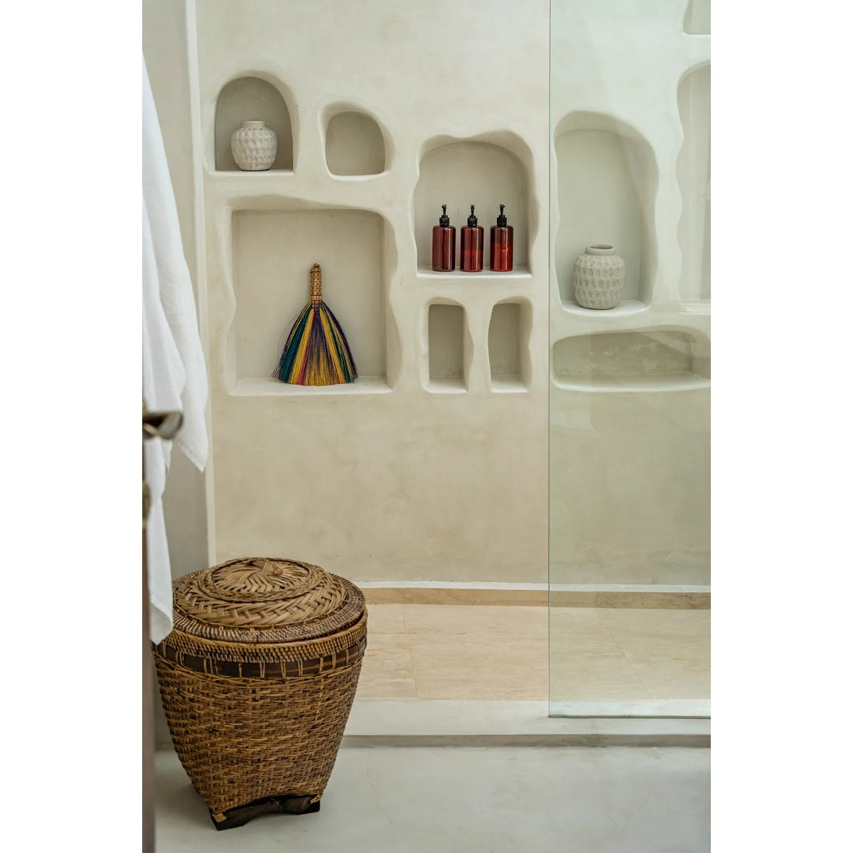 KOLONIALER RATTAN-AUFBEWAHRUNGSKORB - 40cm