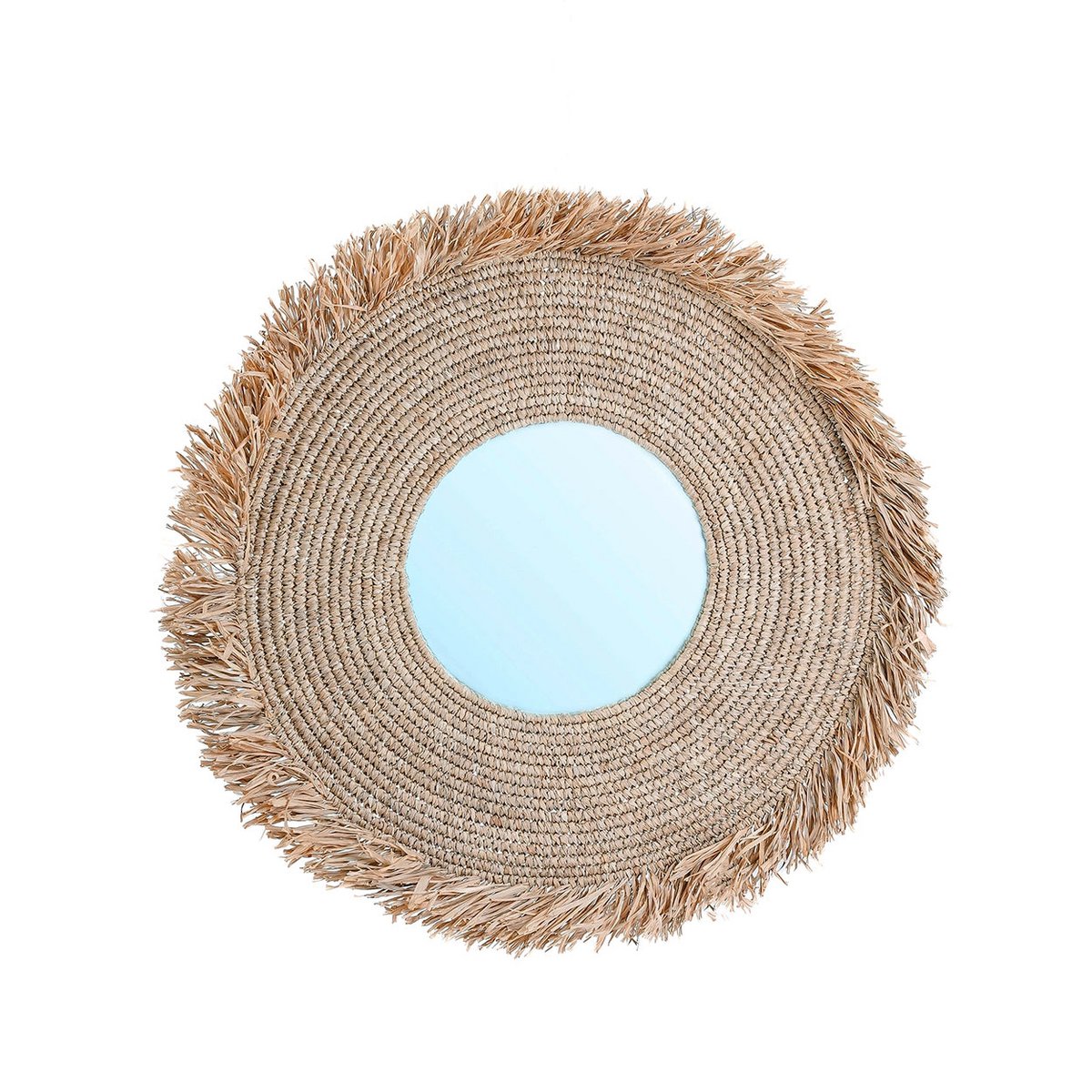 YEMA SPIEGEL AUS GEWEBTEM BAST - Ø 60cm