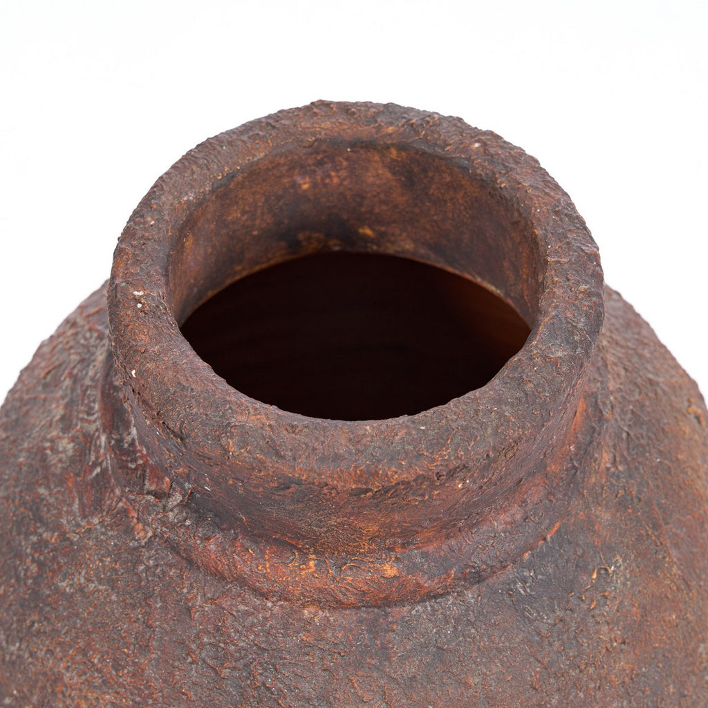 AMPHORA RUSTICA VASE (BURGUND) - 30cm