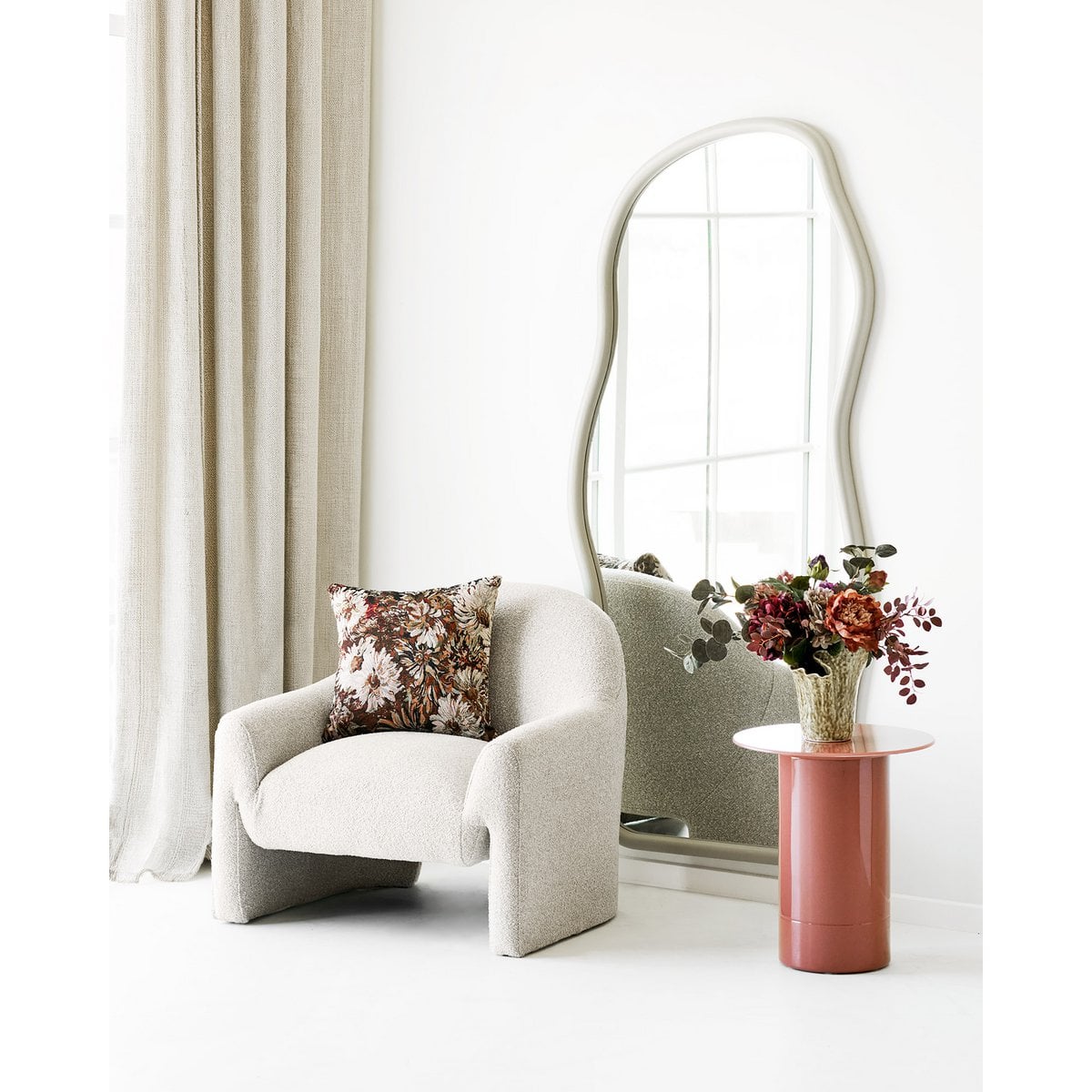 Nadi Kissen braun-beige 45 x 45 cm